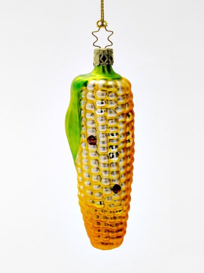 Елочная игрушка «Кукуруза» Стекло. 43 x 135 мм.