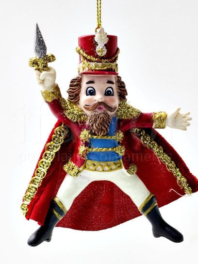 Елочная игрушка «Детский балет. Дроссельмейер» Полирезин, ткань. 75 x 100 мм.