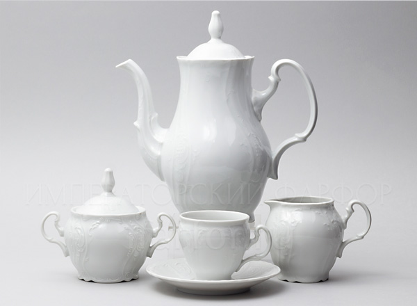 Coffee Set Bernadotte Undecorated 6/17 Bernadotte