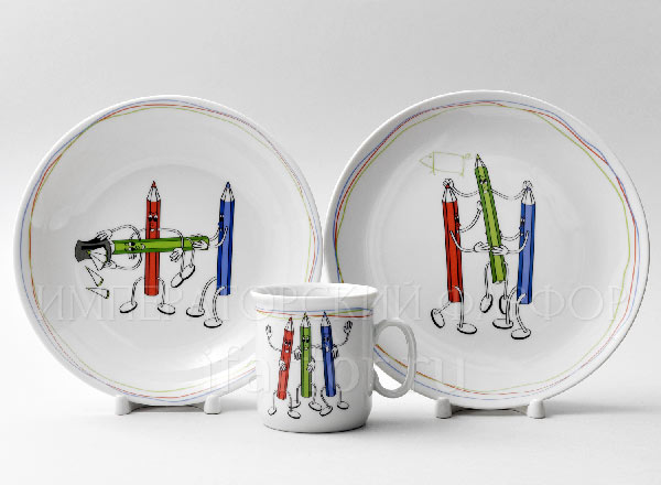 Set in a case for children in a gift box Pencils THUN
