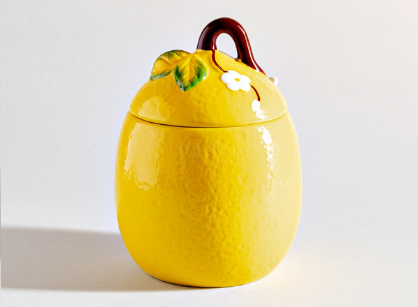 Jar for bulk products with a spoon Lemon Repast