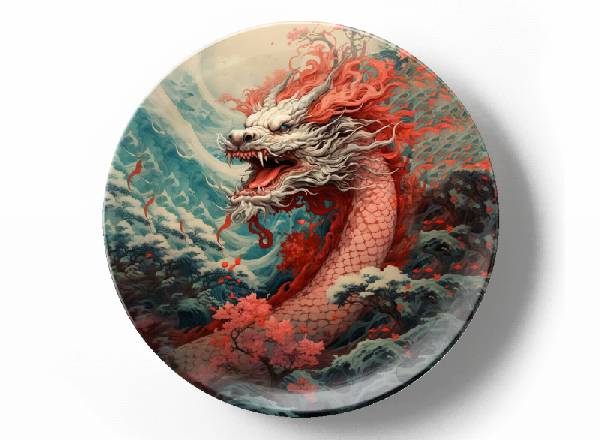 Розовый дракон в саду