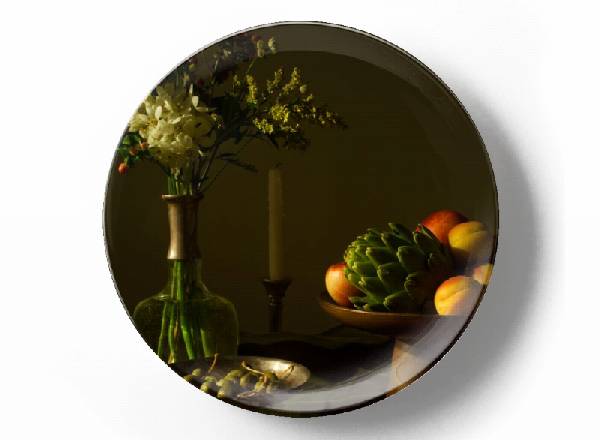 Натюрморт с крабом и артишоком