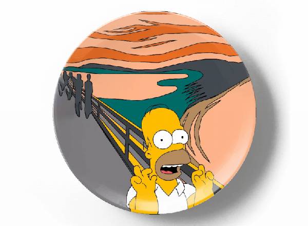 Гомер Симпсон на картине Мунка