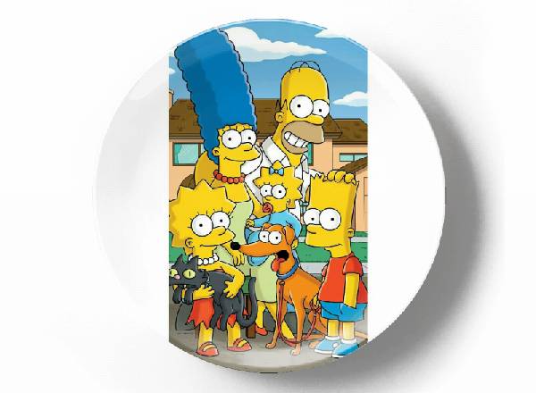 Симсоны с собакой и кошкой