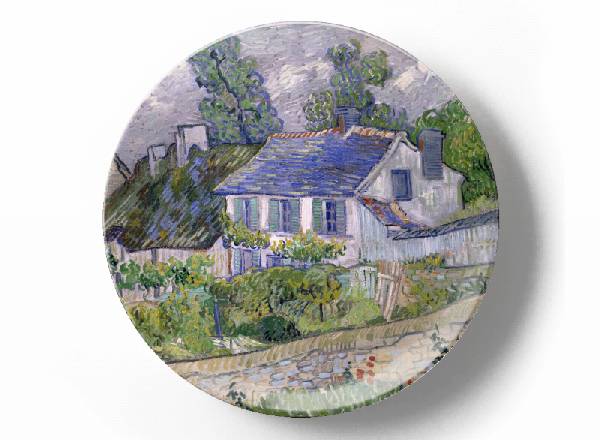 Decorative plate Vincent Van Gogh Houses at Auvers