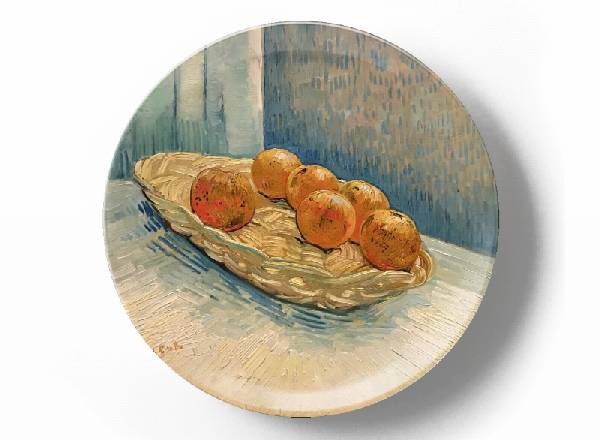 Decorative plate Vincent Van Gogh A basket of oranges