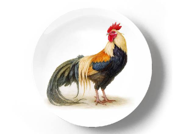 Петух Феникс с хвостом