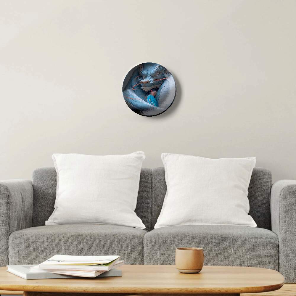 Синий дракон и мальчик