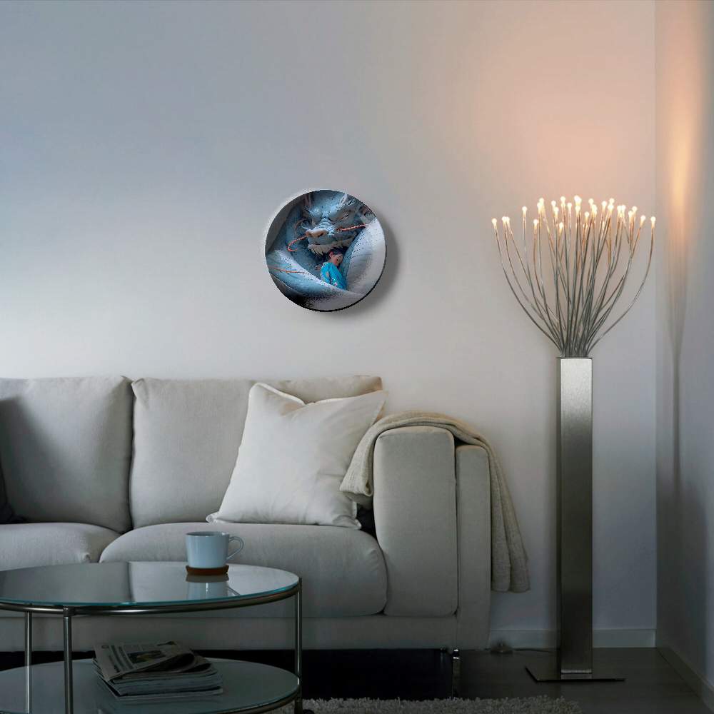 Синий дракон и мальчик