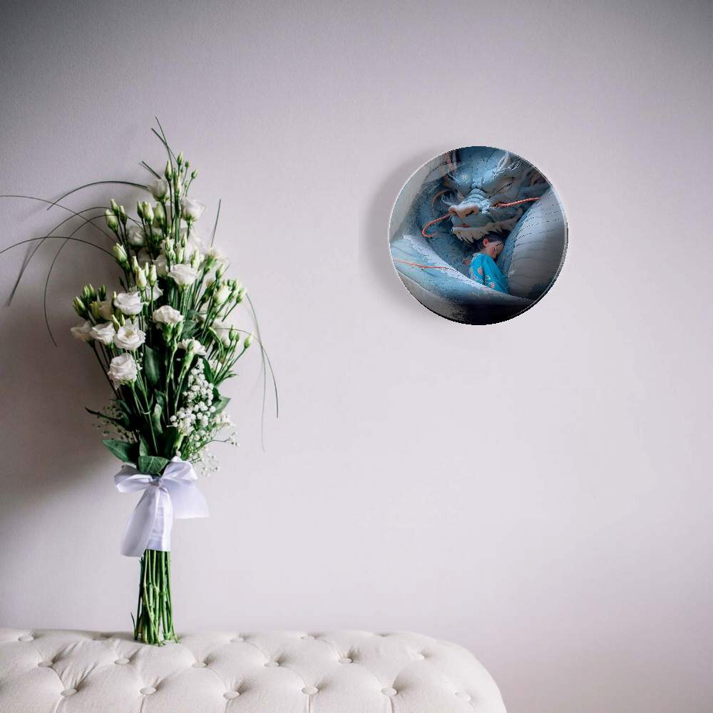 Синий дракон и мальчик