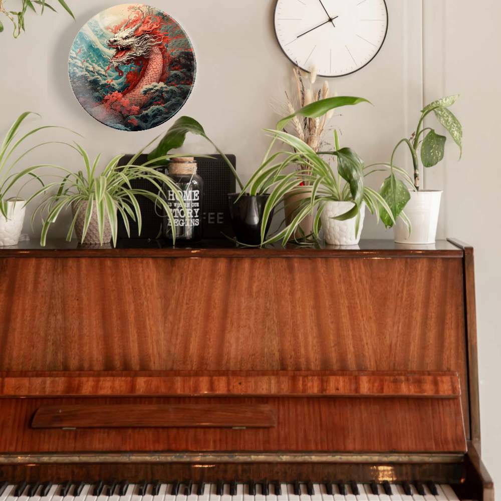 Розовый дракон в саду