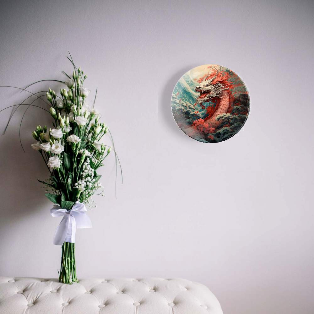 Розовый дракон в саду