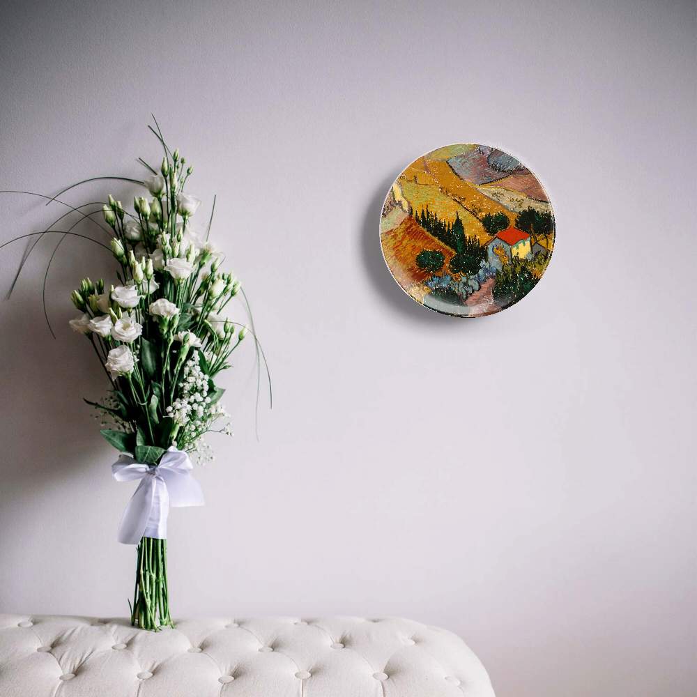 Пейзаж с домом и пахарем — Винсент Ван Гог