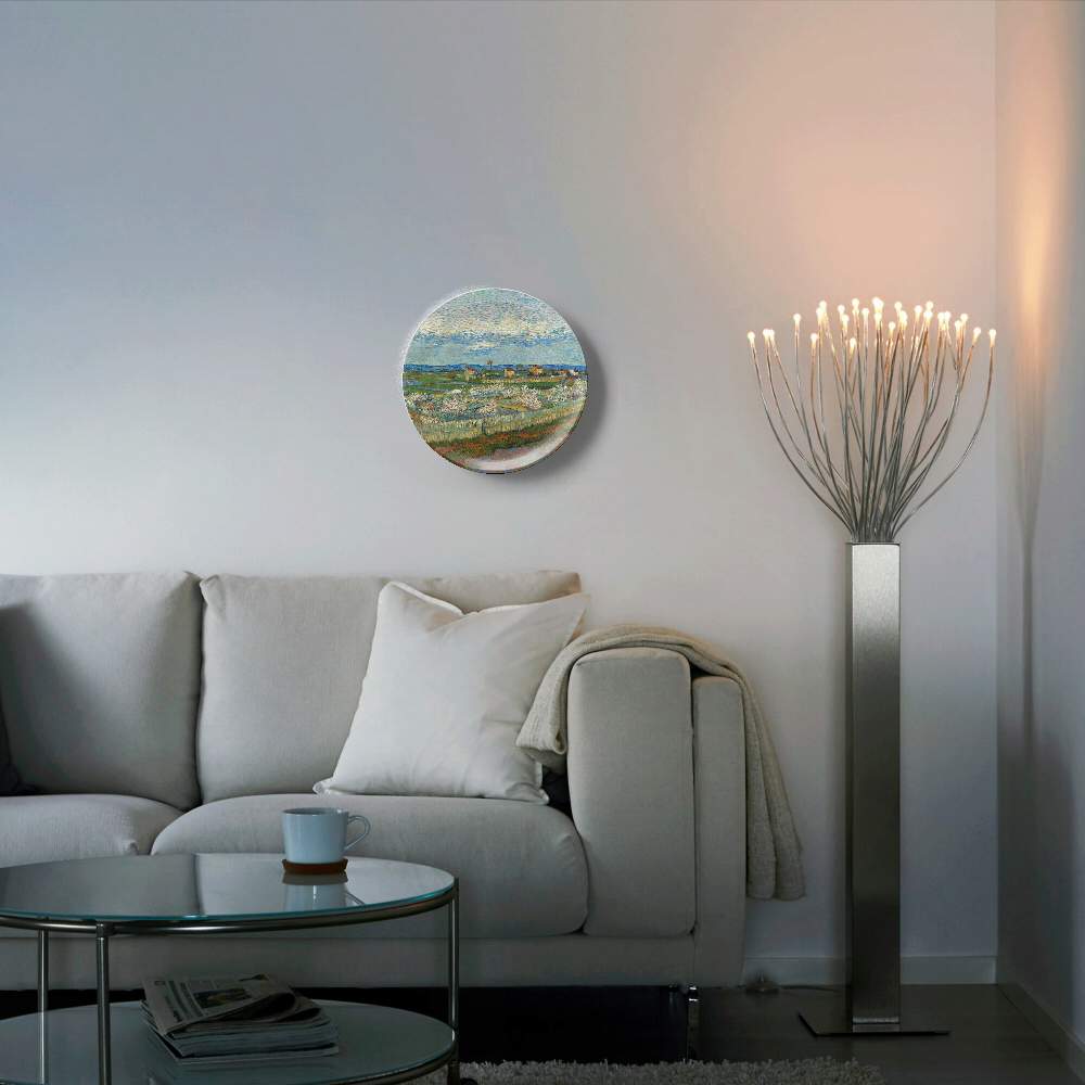 Персиковые деревья в цвету — Винсент Ван Гог