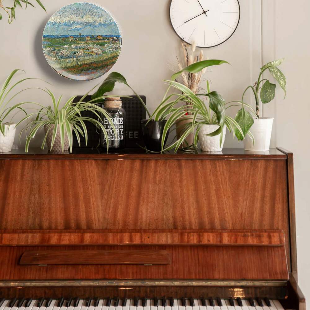 Персиковые деревья в цвету — Винсент Ван Гог