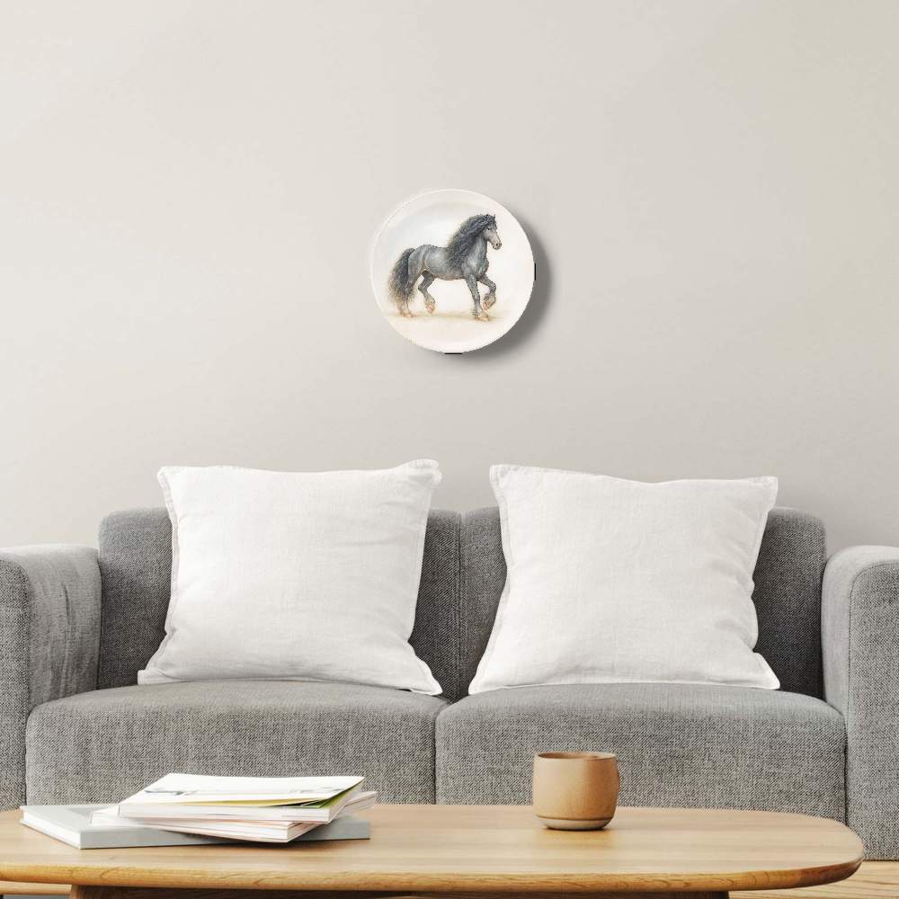 Фризская лошадь гарцует — Жан Габриэль Ги