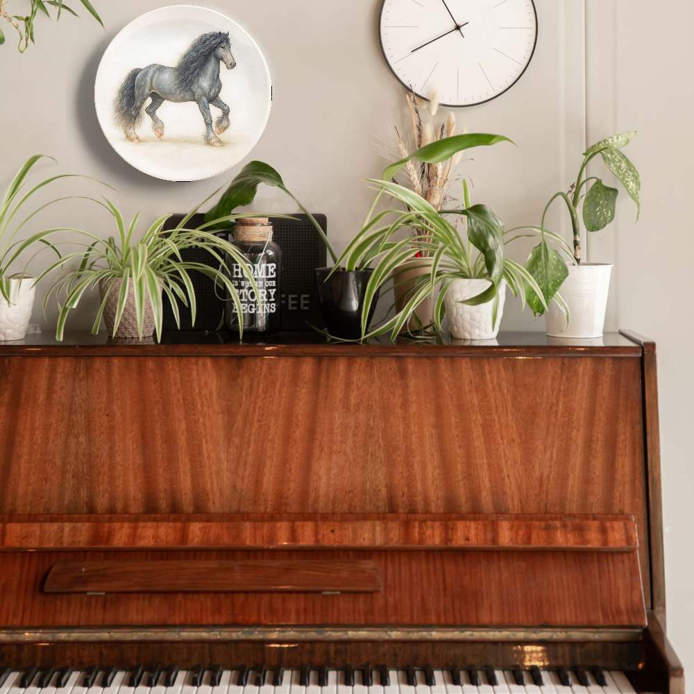 Фризская лошадь гарцует — Жан Габриэль Ги