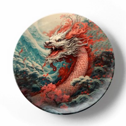 Розовый дракон в саду