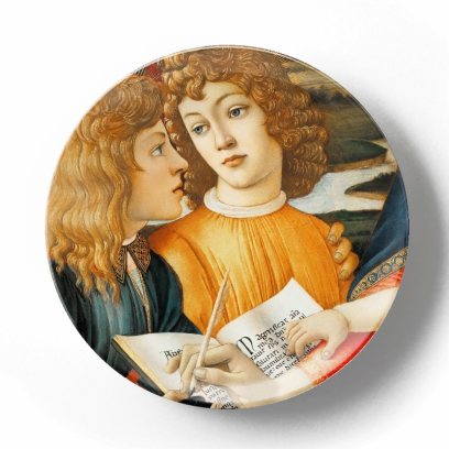 Декоративная тарелка Сандро Боттичелли Мадонна Магнификат, фрагмент
