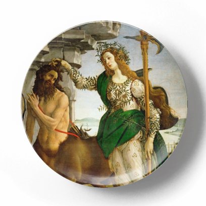 Декоративная тарелка Сандро Боттичелли Паллада и Кентавр
