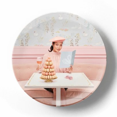 Декоративная тарелка Эрик Алмас Розовое