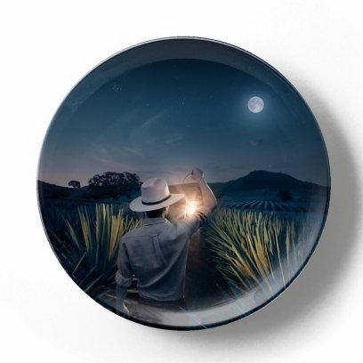 Декоративная тарелка Эрик Алмас Полнолуние
