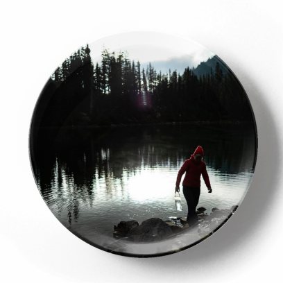 Декоративная тарелка Камерон Карстен Чистое озеро