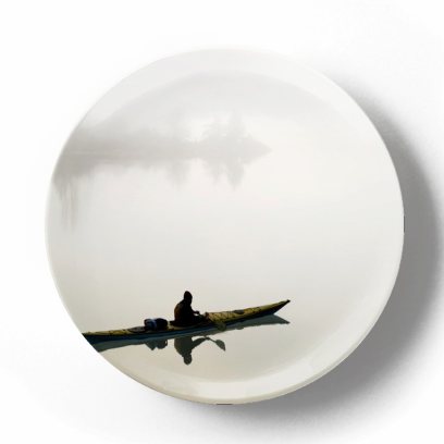 Декоративная тарелка Камерон Карстен Безветрие на озере