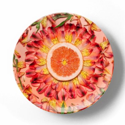 Декоративная тарелка Изабелла Кассини Натюрморт с красным апельсином