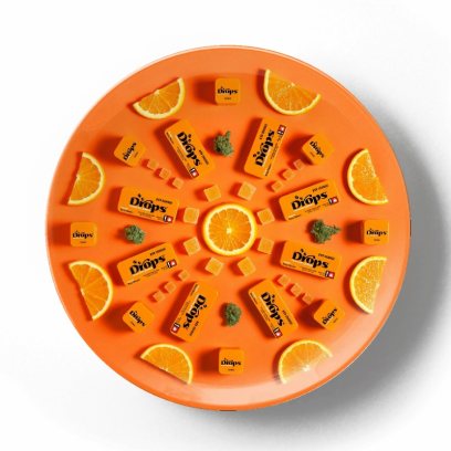 Декоративная тарелка Изабелла Кассини Натюрморт с дольками апельсина