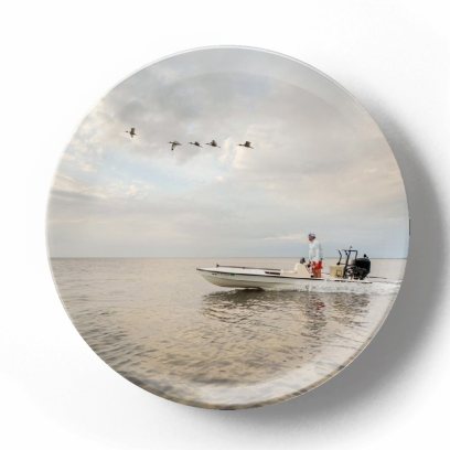 Декоративная тарелка Пит Барретт Утки над озером