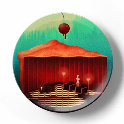 Декоративная тарелка Дэвид Линч Чертовски прекрасный город