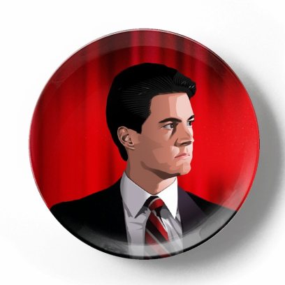 Декоративная тарелка Дэвид Линч Агент Купер