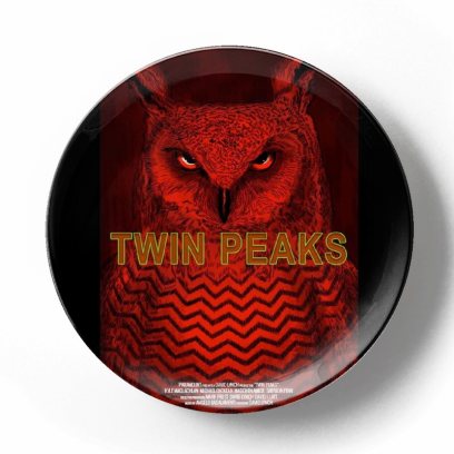 Декоративная тарелка Дэвид Линч Совы не те, чем кажутся