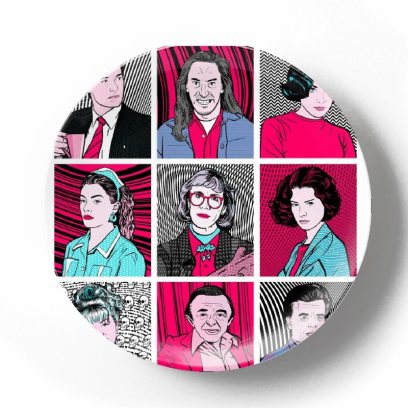 Декоративная тарелка Дэвид Линч Герои Твин Пикс