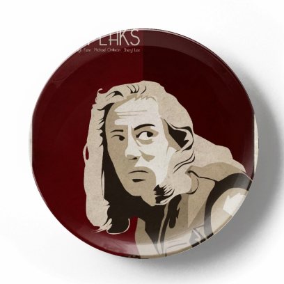 Декоративная тарелка Дэвид Линч Открытка Боб