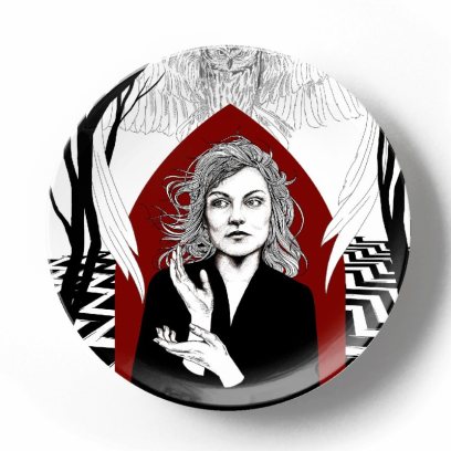 Декоративная тарелка Дэвид Линч Лора Палмер