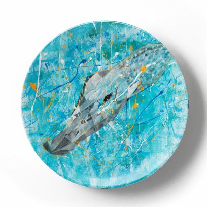 Декоративная тарелка Грег Ван Дайк Крокодил