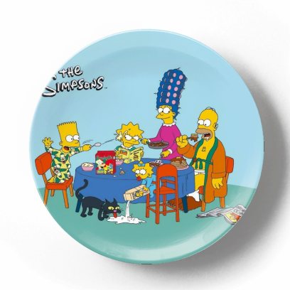 Декоративная тарелка Симпсоны За столом