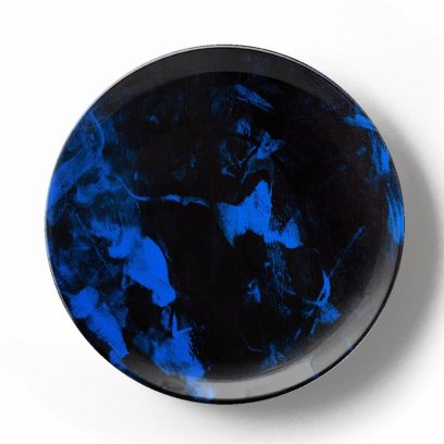 Декоративная тарелка Грег Ван Дайк Синяя композиция 6