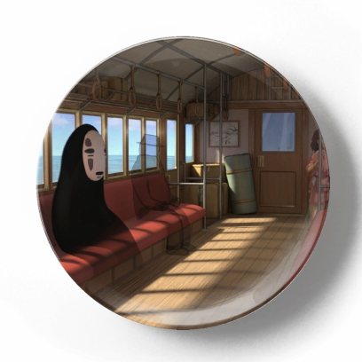 Декоративная тарелка Хаяо Миядзаки. Унесенные призраками Трехмерный постер