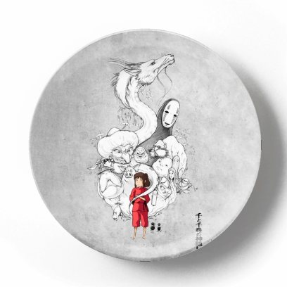 Декоративная тарелка Хаяо Миядзаки. Унесенные призраками Унесенные призраками