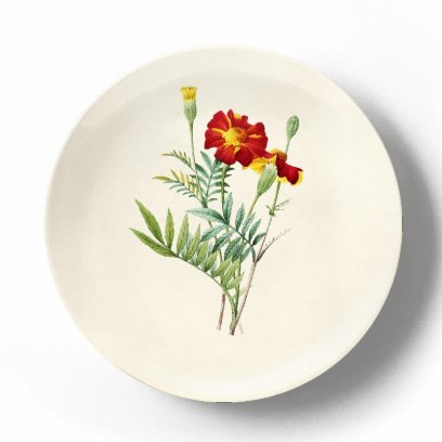 Декоративная тарелка Пьер Жозеф Редуте Бархатцы