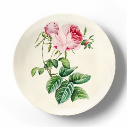 Декоративная тарелка Пьер Жозеф Редуте Роза три бутона