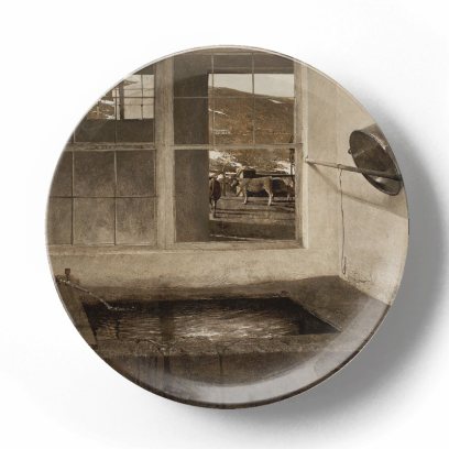 Декоративная тарелка Эндрю Уайет Весенний выпас