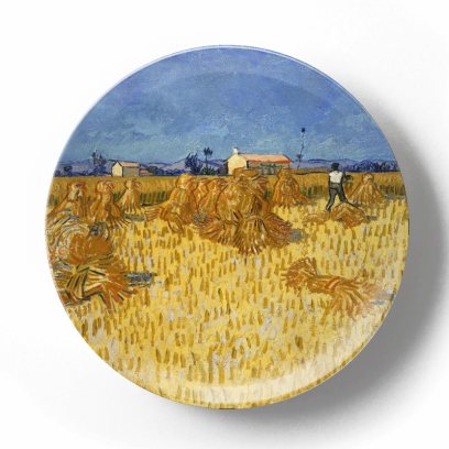 Декоративная тарелка Винсент Ван Гог Жатва в Провансе