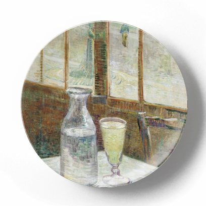 Декоративная тарелка Винсент Ван Гог Стол в кафе с абсентом