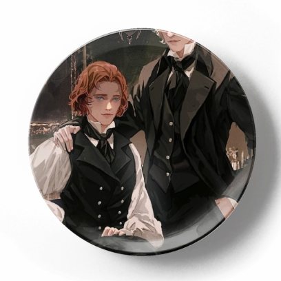 Декоративная тарелка Джоан Роулинг Гриндевальд и Дамблдор