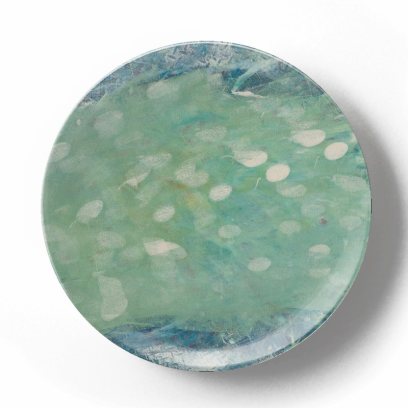 Декоративная тарелка Грег Ван Дайк Зеленая композиция 4